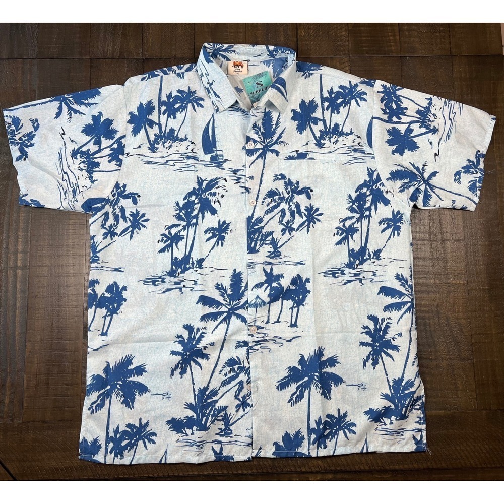 NWT Five Parrot Hawaiian Shirt,  100% TERIVOILE, Size XL